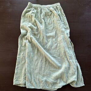 jcrew Side-slit soft gauze maxi skirt